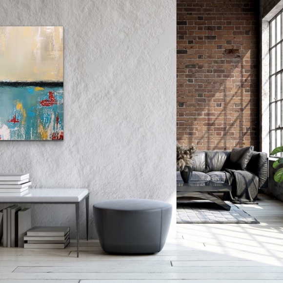 Textured Abstract Acrylic Painting "HUSH" - Picture 2 of 2